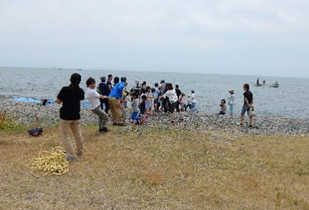 びわ湖地引網漁業体験