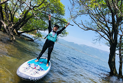 SUPでのんびり水上散歩